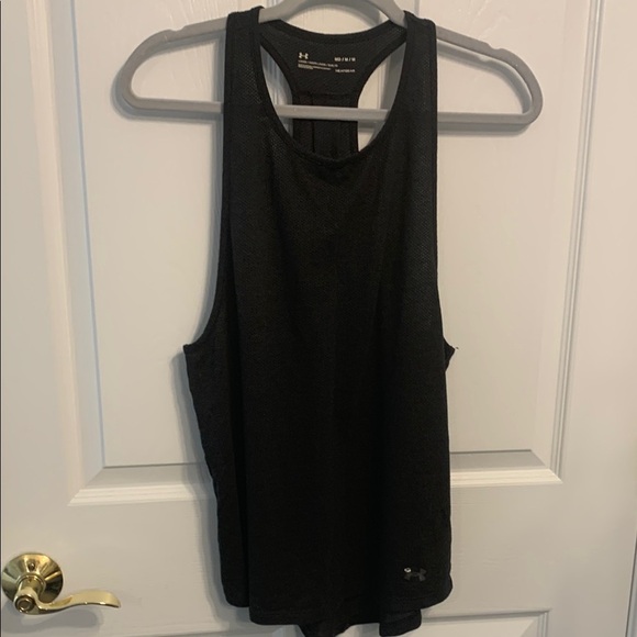 Under Armour Women's Black Tank Top Size M Workouts athletic running - Picture 1 of 6